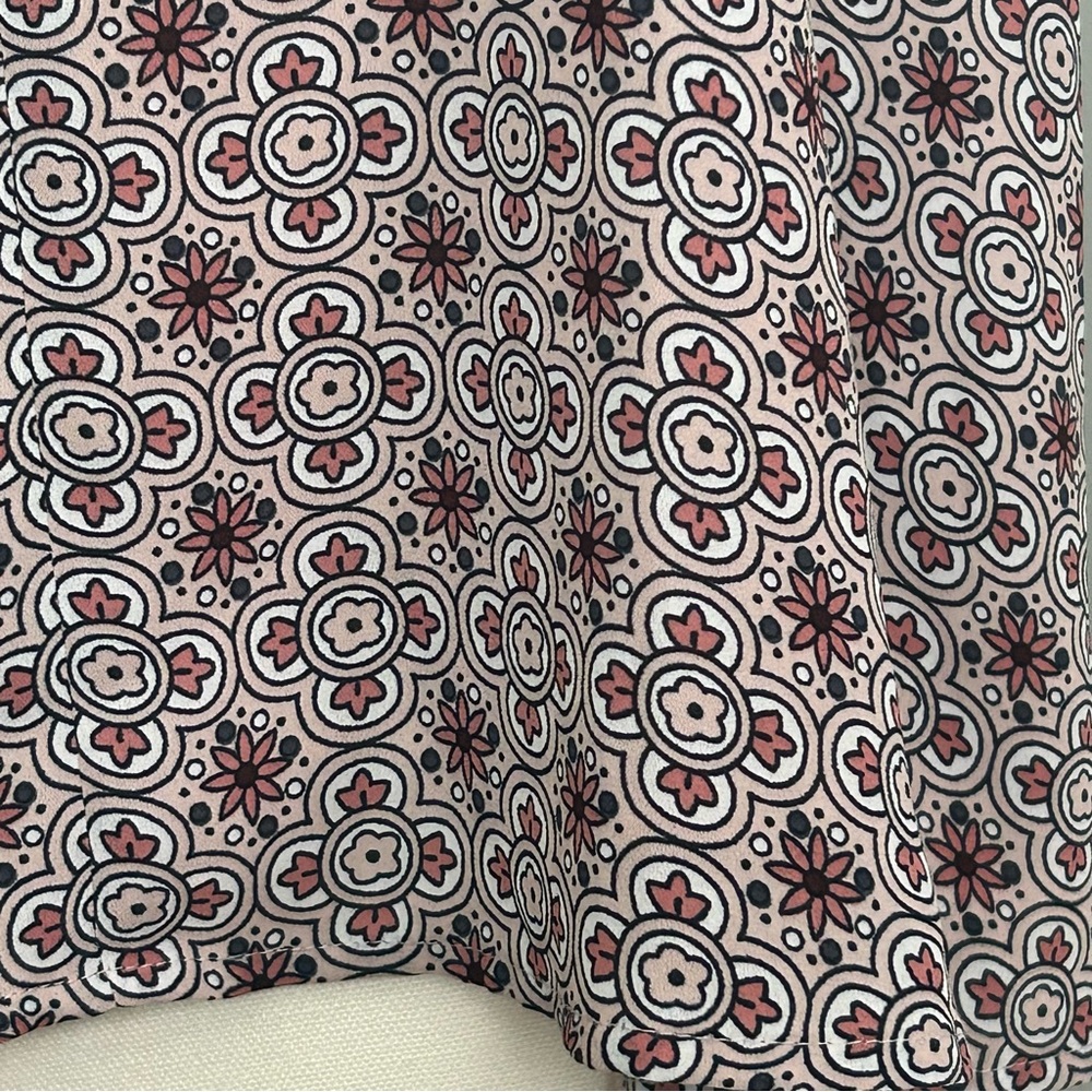 LOFT Blouse Halter Style Draping Racer Back Floral Print Top Loose Fit size S - Picture 6 of 13